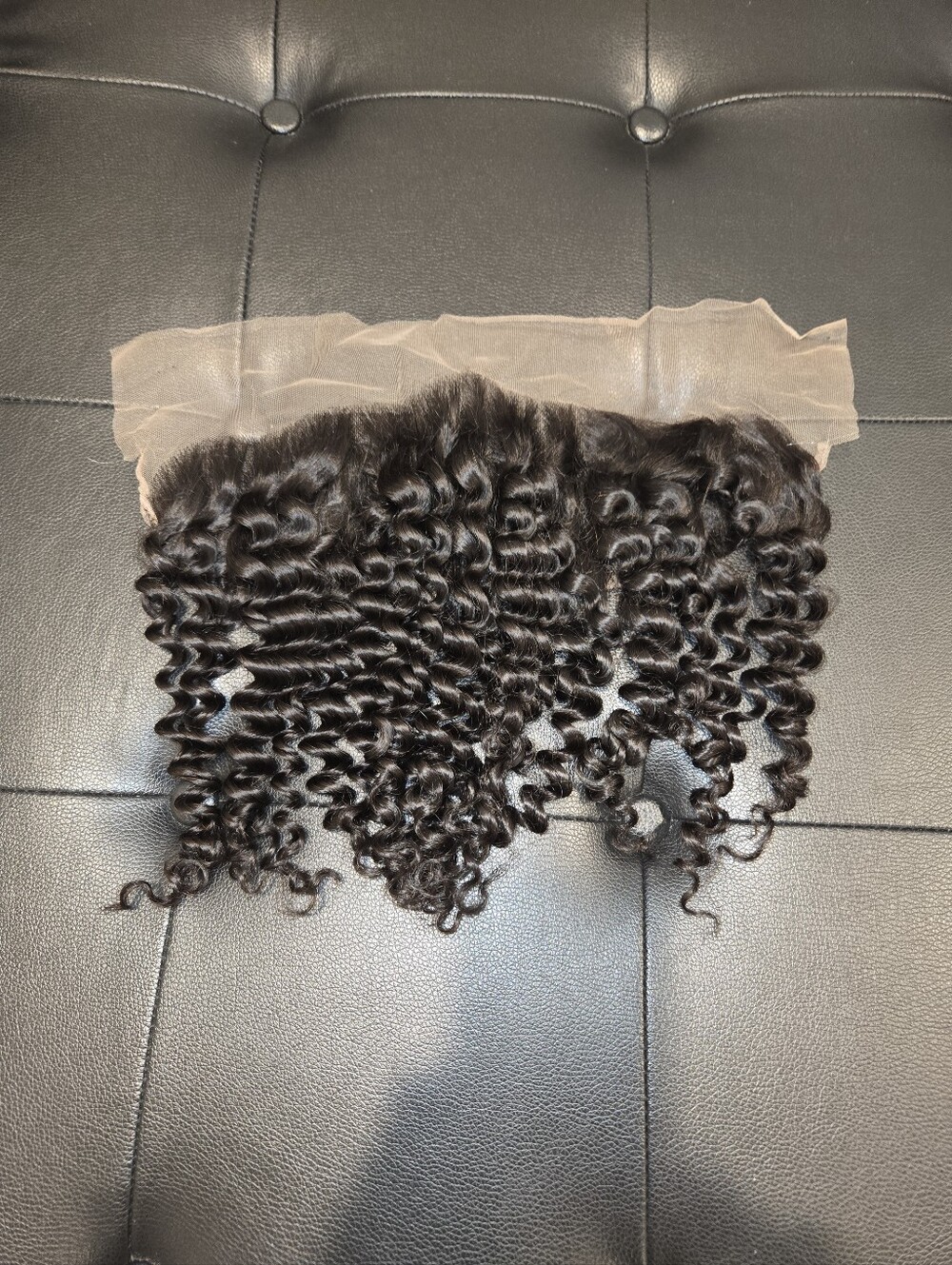 14" Raw Virgin Burmese Curly 13x6 HD Lace Frontal